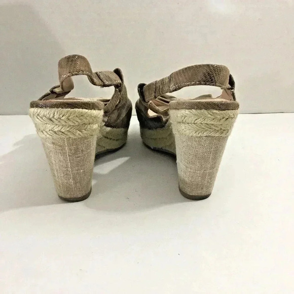 Womens Naturalizer N5 Comfort Tan Lyric Wedge Shoe Size 6.5M - Picture 3 of 6